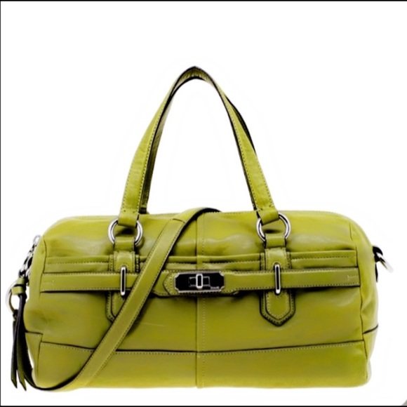 Coach - Green Leather Chelsea Reese Convertible Bag - Picture 11 of 14